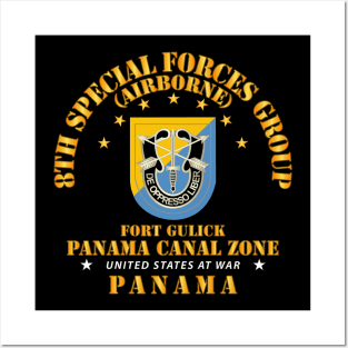 8th SFG - Fort Gulick, Panama Canal Zone Posters and Art